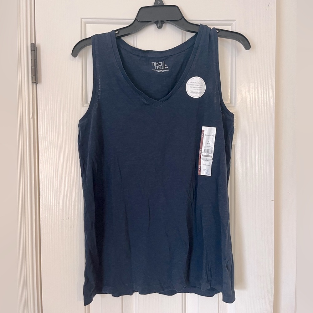 Time and Tru NWT Dark Navy Blue Tank Top
